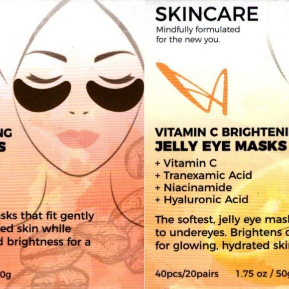 Caffeine & Vitamin Brightening Jelly Eye Masks 40 pcs. 20 pairs (Set) - Picture 1 of 3